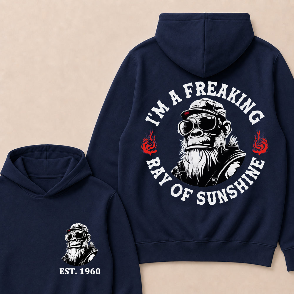 I'm A Freaking Ray Of Sunshine Custom Est.Year Hoodie