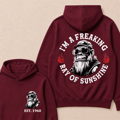 I'm A Freaking Ray Of Sunshine Custom Est.Year Hoodie