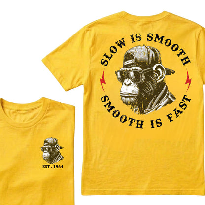 Slow Is Smooth Smooth Is Fast Custom Est.Year T-Shirt