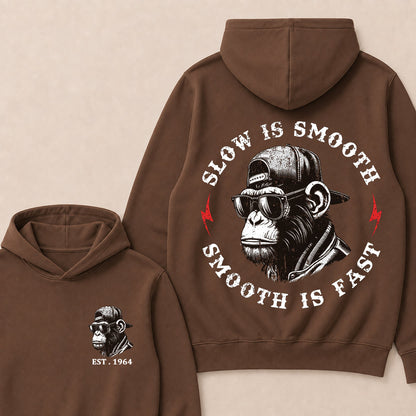 Slow Is Smooth Smooth Is Fast Custom Est.Year Hoodie