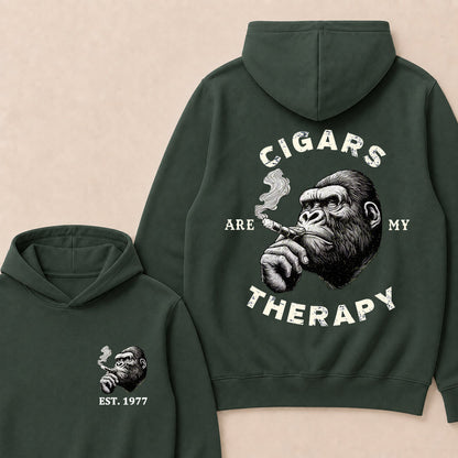 Cigars Therapy Custom Est.Year Hoodie