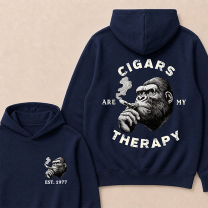 Cigars Therapy Custom Est.Year Hoodie
