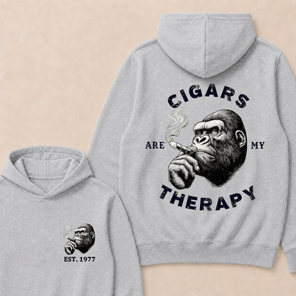 Cigars Therapy Custom Est.Year Hoodie