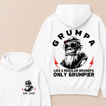 Grumpa Like A Regular Grandpa Only Grumpier Custom Est.Year Hoodie